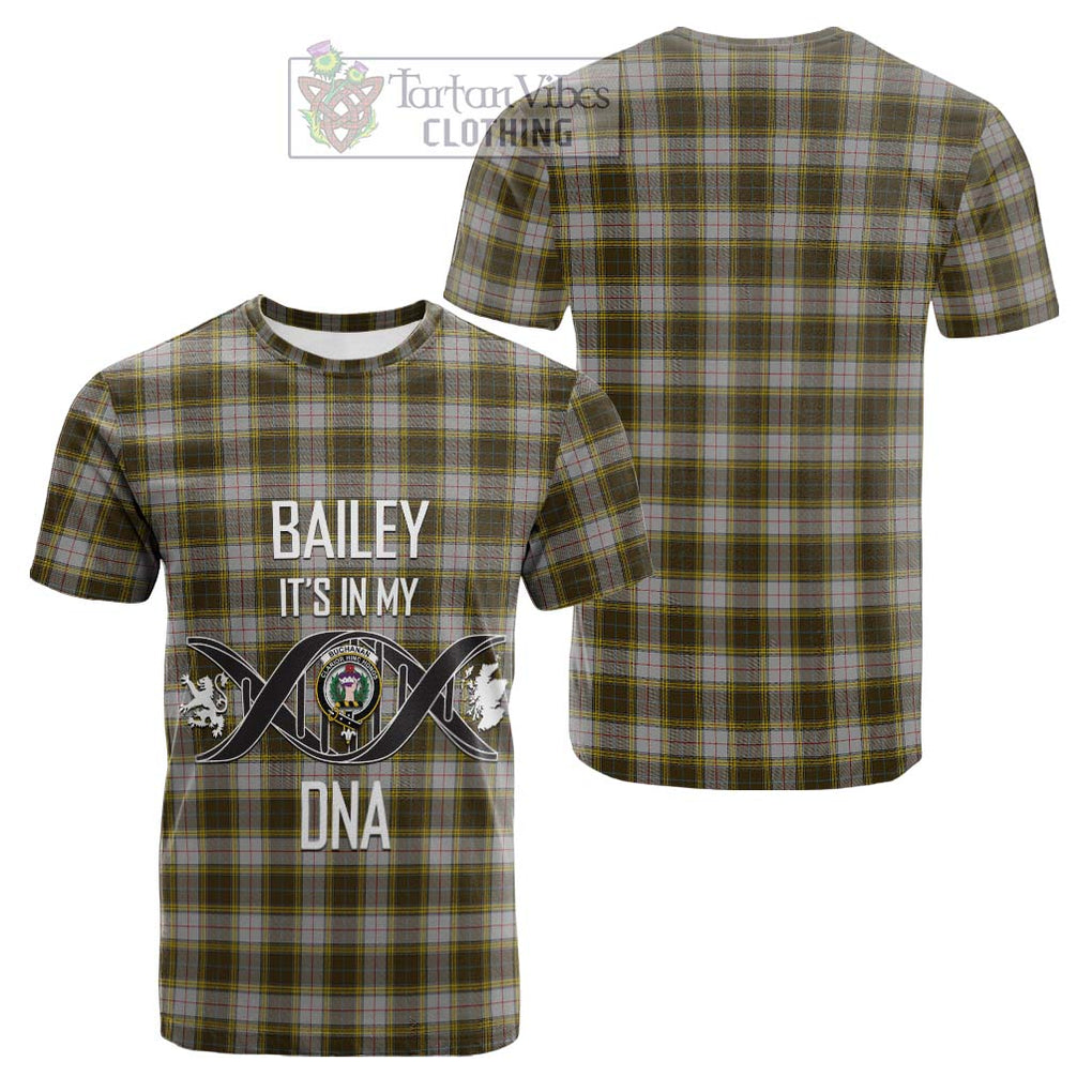 Tartan Vibes Clothing Buchanan Dress Tartan Cotton T-shirt with Family Crest DNA In Me Style