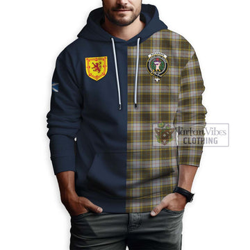 Buchanan Dress Tartan Hoodie Alba with Scottish Lion Royal Arm Half Style