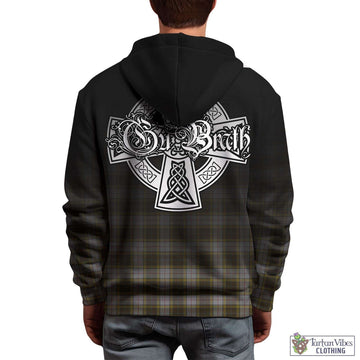 Buchanan Dress Tartan Hoodie Featuring Alba Gu Brath Family Crest Celtic Inspired