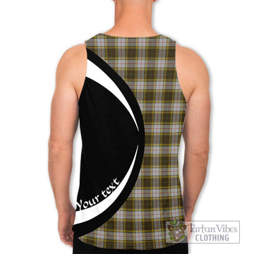 Buchanan Dress Tartan Men's Tank Top with Family Crest Circle Style