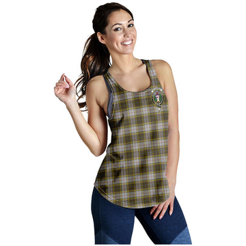 Buchanan Dress Tartan Women Racerback Tanks with Family Crest