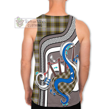 Buchanan Dress Tartan Men's Tank Top with Epic Bagpipe Style