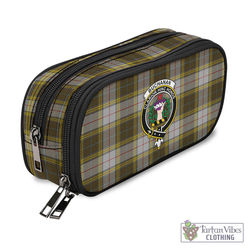 Tartan Vibes Clothing Buchanan Dress Tartan Pen and Pencil Case with Family Crest