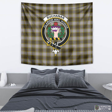 Buchanan Dress Tartan Tapestry Wall Hanging and Home Decor for Room with Family Crest