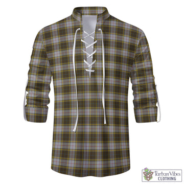 Buchanan Dress Tartan Men's Scottish Traditional Jacobite Ghillie Kilt Shirt