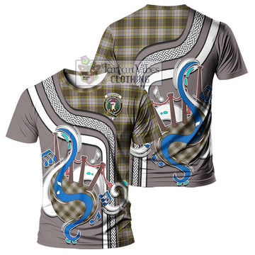 Buchanan Dress Tartan T-Shirt with Epic Bagpipe Style