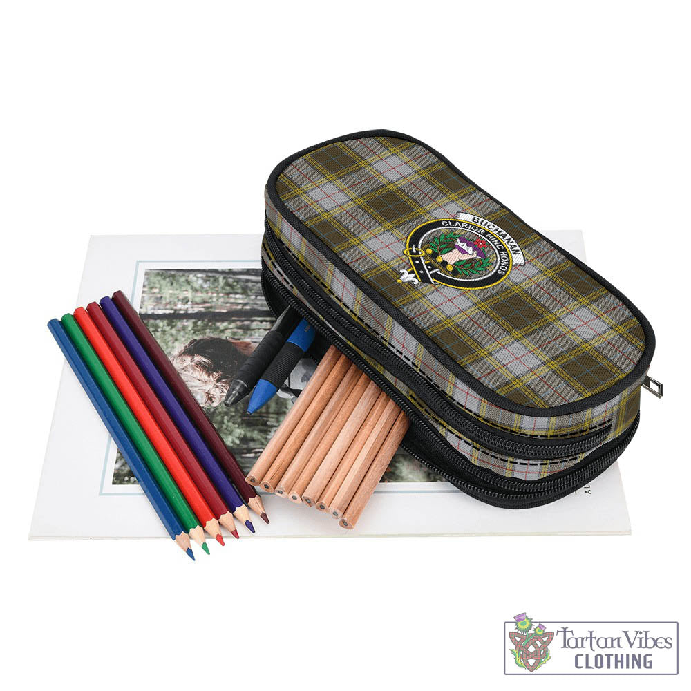 Tartan Vibes Clothing Buchanan Dress Tartan Pen and Pencil Case with Family Crest