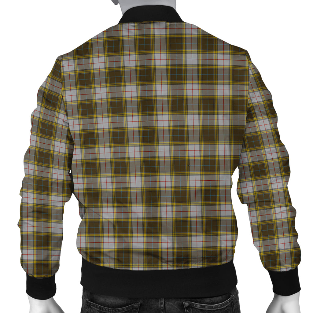 Buchanan Dress Tartan Bomber Jacket with Family Crest - Tartanvibesclothing