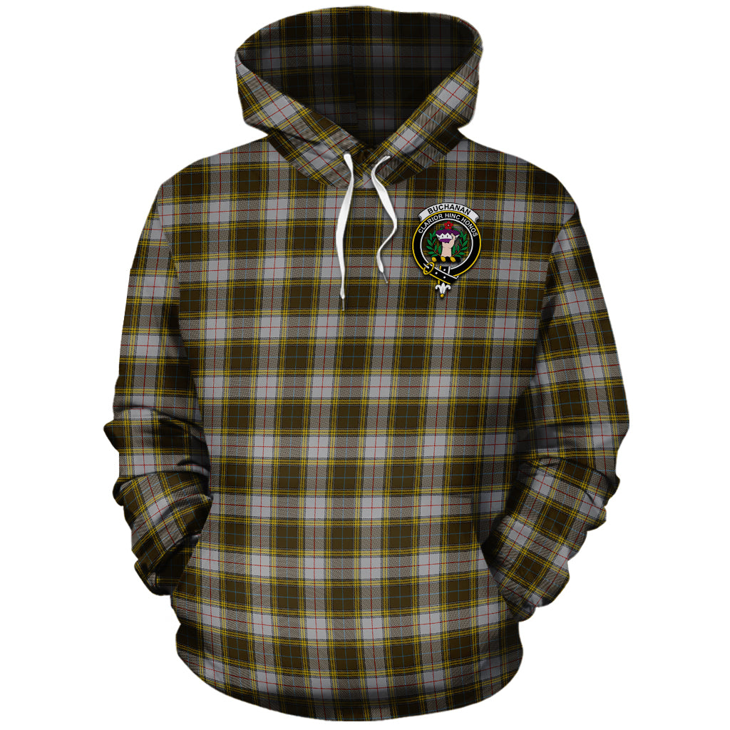 Buchanan Dress Tartan Hoodie with Family Crest - Tartanvibesclothing