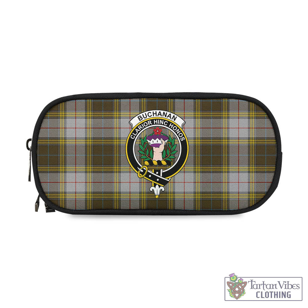 Tartan Vibes Clothing Buchanan Dress Tartan Pen and Pencil Case with Family Crest