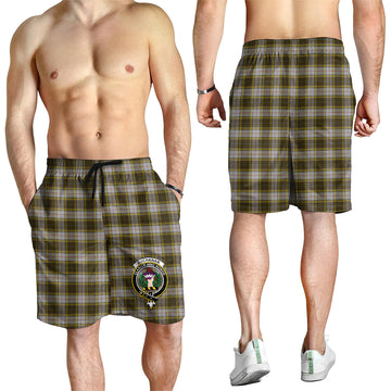 Buchanan Dress Tartan Mens Shorts with Family Crest