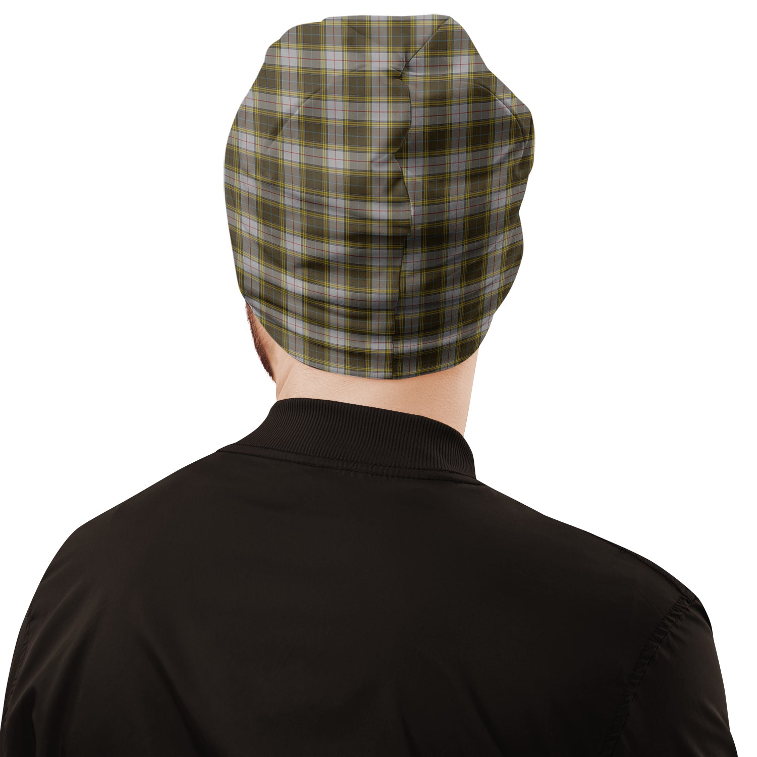 Buchanan Dress Tartan Beanies Hat with Family Crest - Tartan Vibes Clothing