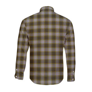 Buchanan Dress Tartan Long Sleeve Button Up Shirt with Family Crest