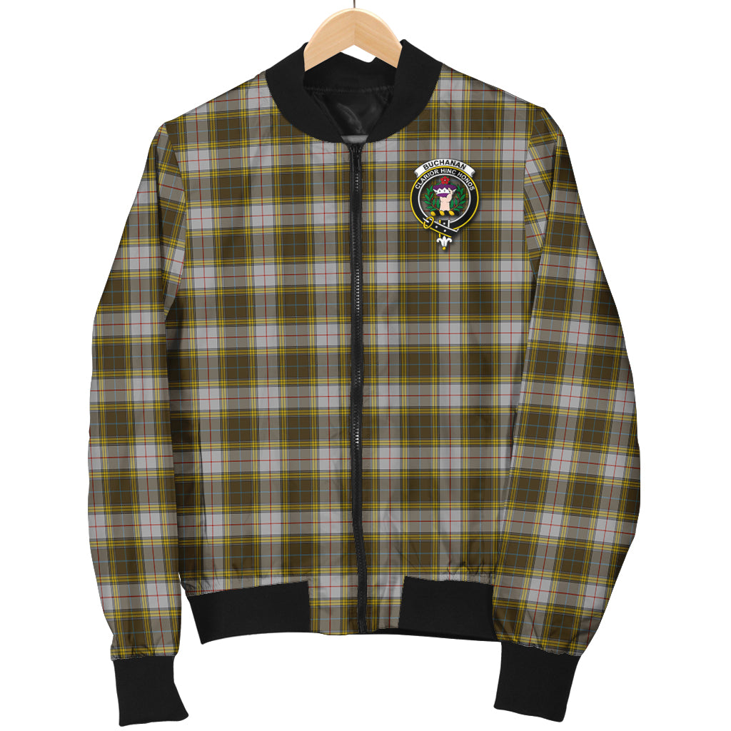 Buchanan Dress Tartan Bomber Jacket with Family Crest - Tartanvibesclothing