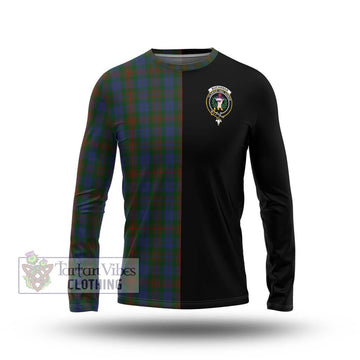 Buchanan Hunting Tartan Long Sleeve T-Shirt with Family Crest and Half Of Me Style