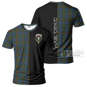 Buchanan Hunting Tartan T-Shirt with Family Crest and Half Of Me Style