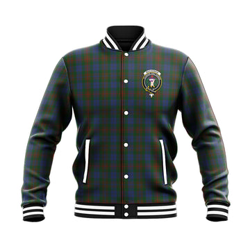 Buchanan Hunting Tartan Baseball Jacket with Family Crest