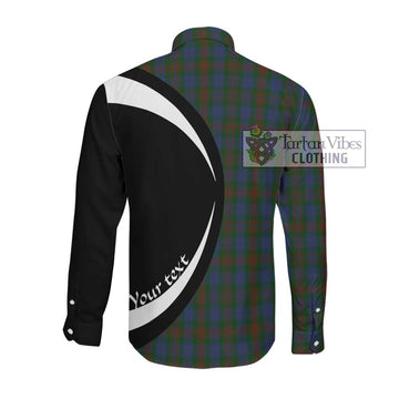 Buchanan Hunting Tartan Long Sleeve Button Up with Family Crest Circle Style