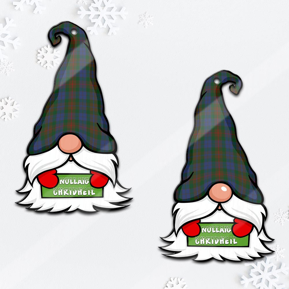 Buchanan Hunting Gnome Christmas Ornament with His Tartan Christmas Hat - Tartan Vibes Clothing