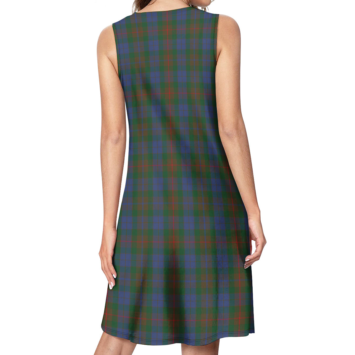 Buchanan Hunting Tartan Womens Casual Dresses - Tartanvibesclothing