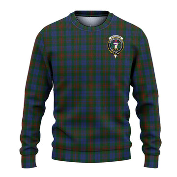 Buchanan Hunting Tartan Ugly Sweater with Family Crest