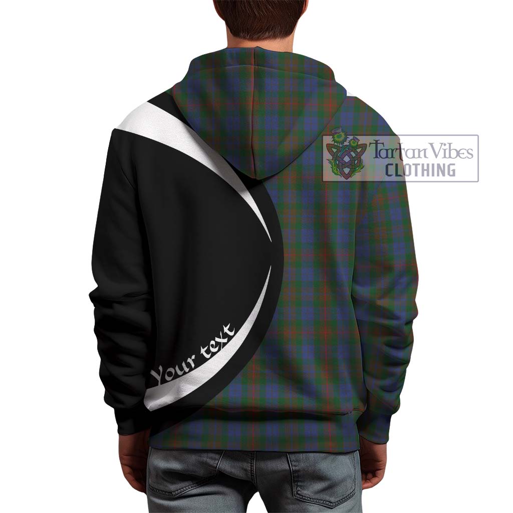 Tartan Vibes Clothing Buchanan Hunting Tartan Hoodie with Family Crest Circle Style