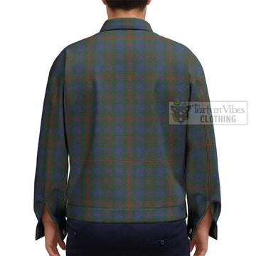 Buchanan Hunting Tartan Unisex Lapel Cotton Jacket