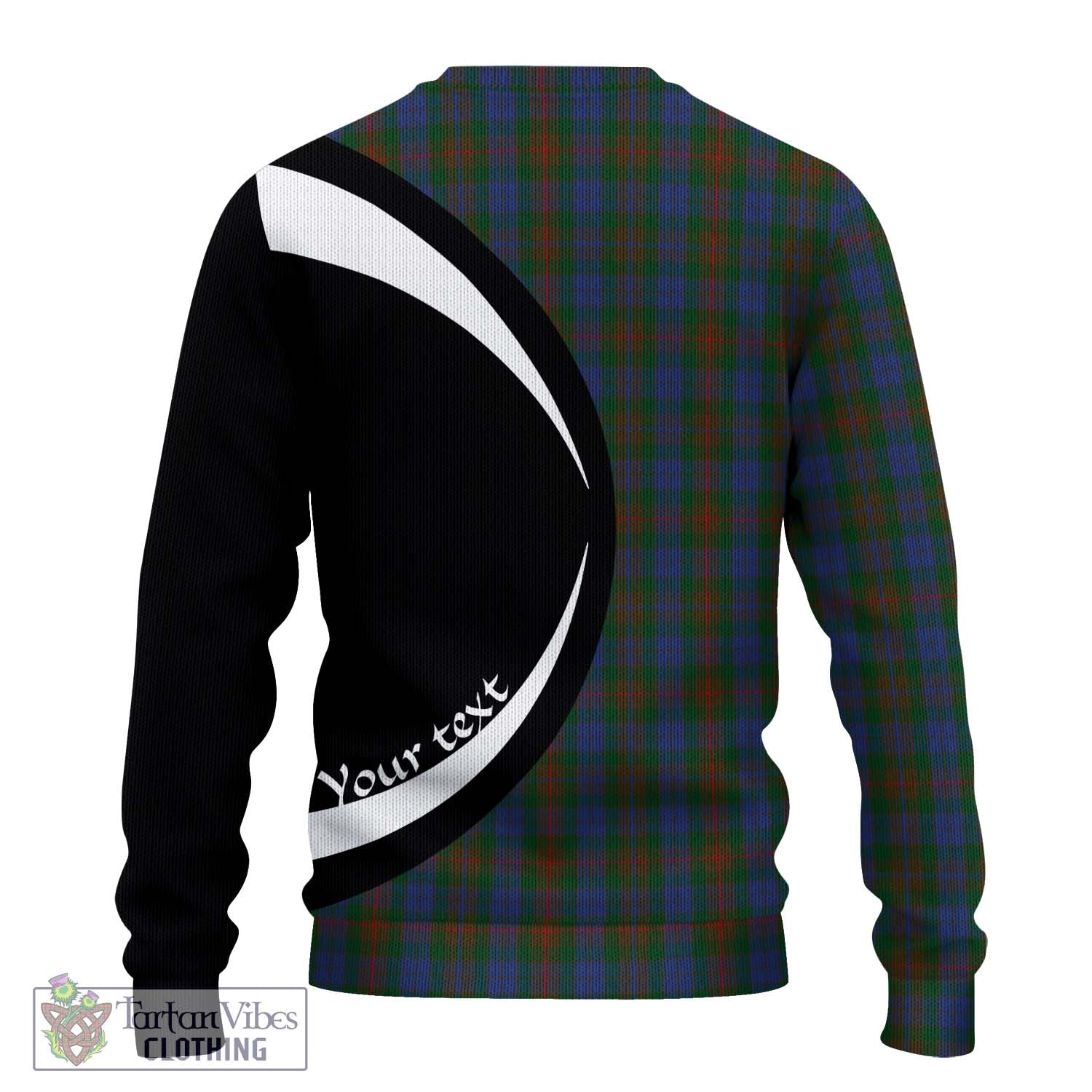 Buchanan Hunting Tartan Ugly Sweater with Family Crest Circle Style - Tartan Vibes Clothing