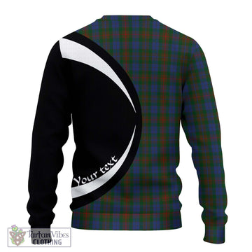 Buchanan Hunting Tartan Ugly Sweater with Family Crest Circle Style