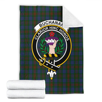 Buchanan Hunting Tartan Blanket with Family Crest