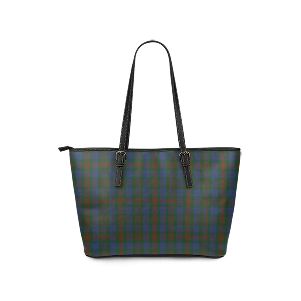 Buchanan Hunting Tartan Leather Tote Bag - Tartanvibesclothing