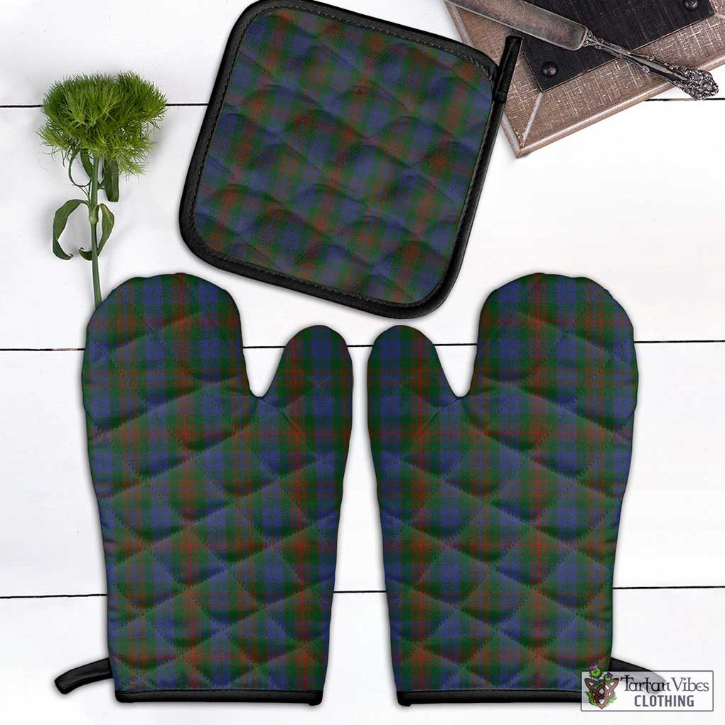 Buchanan Hunting Tartan Combo Oven Mitt & Pot-Holder Combo 1 Oven Mitt & 1 Pot-Holder Black - Tartan Vibes Clothing