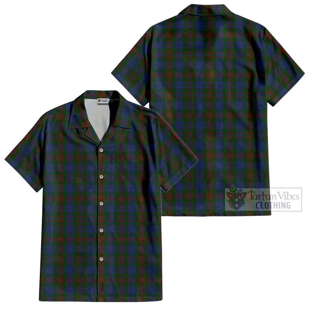 Buchanan Hunting Tartan Cotton Hawaiian Shirt Kid - Tartanvibesclothing Shop