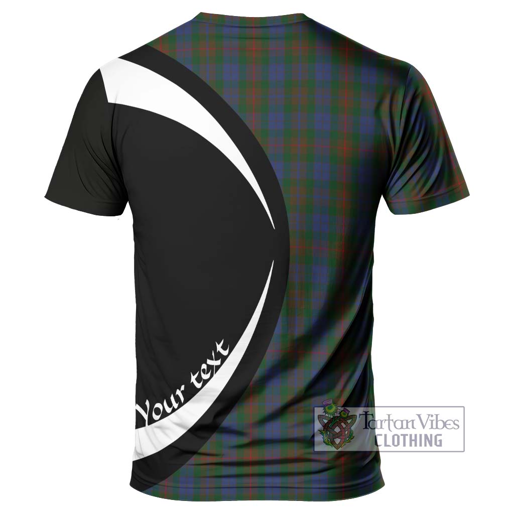 Tartan Vibes Clothing Buchanan Hunting Tartan T-Shirt with Family Crest Circle Style