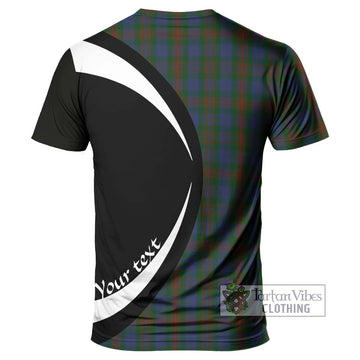 Buchanan Hunting Tartan T-Shirt with Family Crest Circle Style