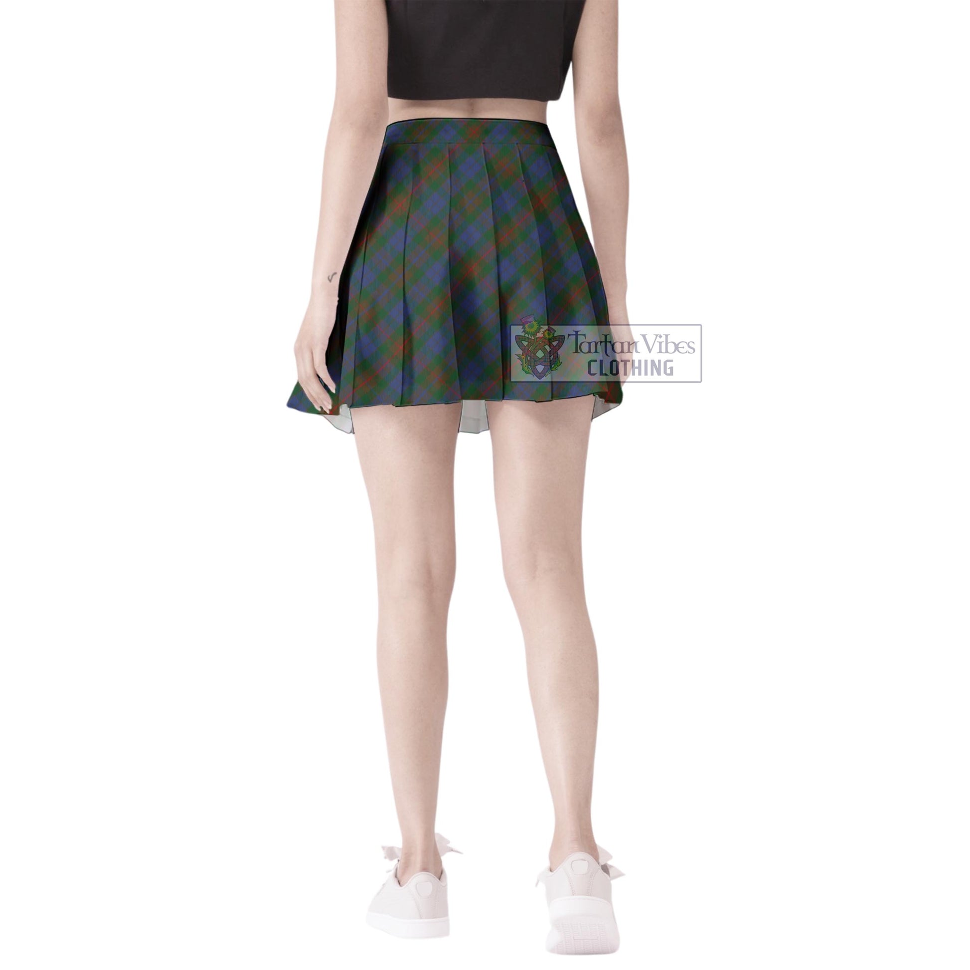 Tartan Vibes Clothing Buchanan Hunting Tartan Women's Plated Mini Skirt