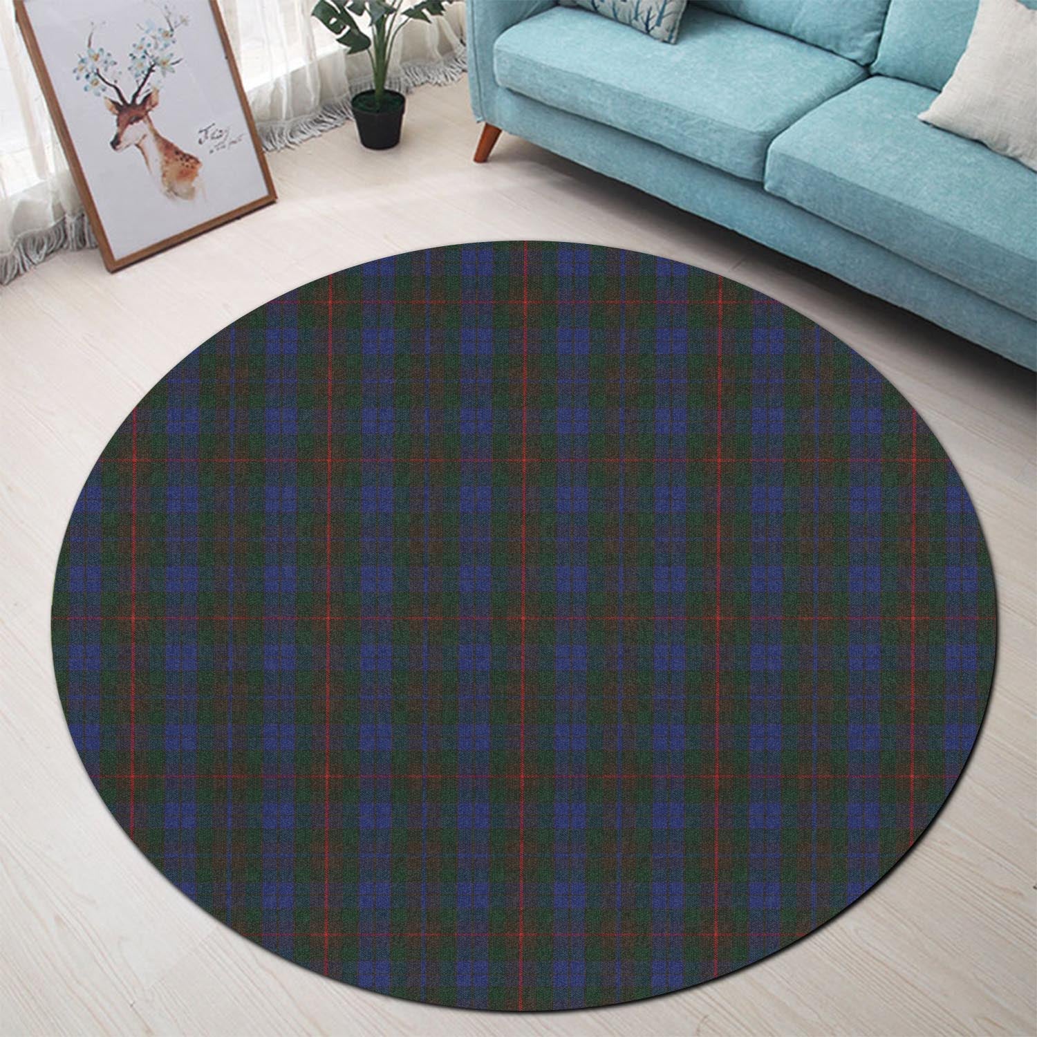 Buchanan Hunting Tartan Round Rug - Tartanvibesclothing