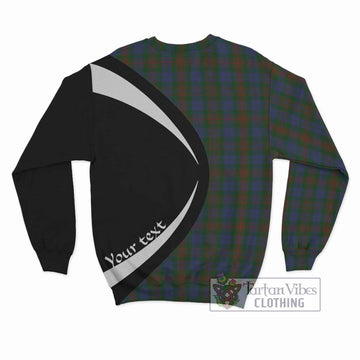 Buchanan Hunting Tartan Sweatshirt with Family Crest Circle Style