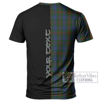 Buchanan Hunting Tartan T-Shirt with Family Crest and Half Of Me Style