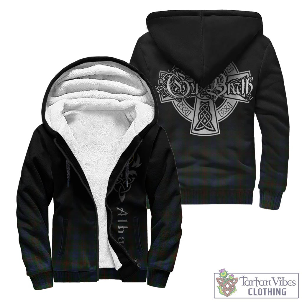 Tartan Vibes Clothing Buchanan Hunting Tartan Sherpa Hoodie Featuring Alba Gu Brath Family Crest Celtic Inspired