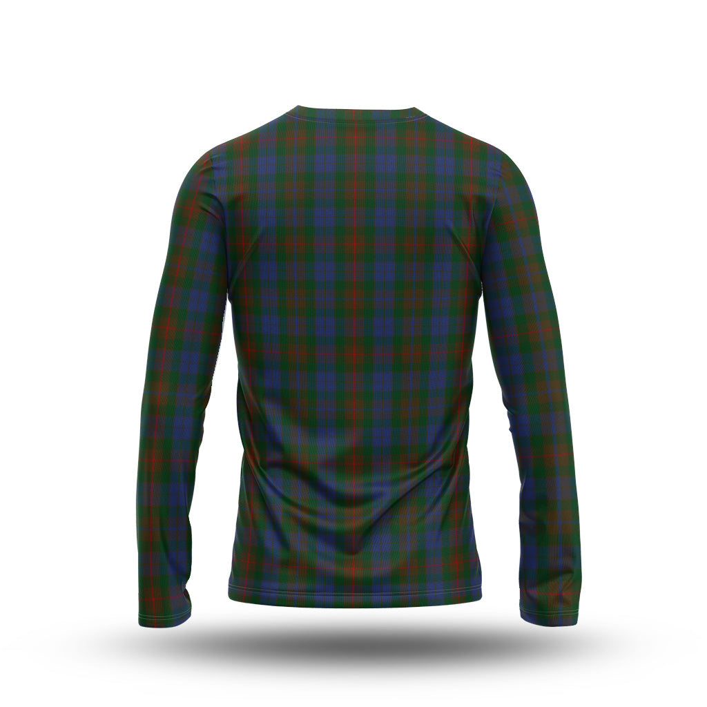 Buchanan Hunting Tartan Long Sleeve T-Shirt with Family Crest - Tartanvibesclothing