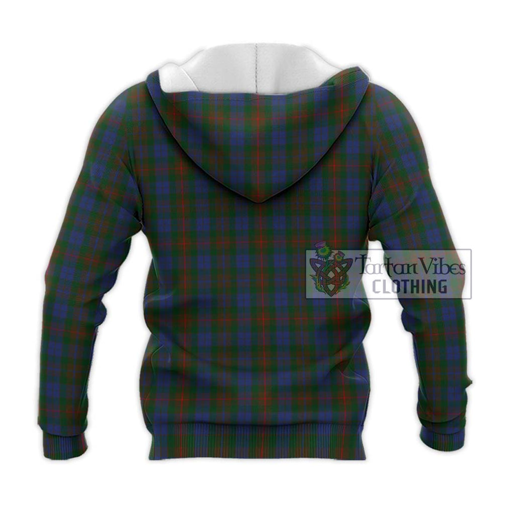 Buchanan Hunting Tartan Knitted Hoodie with Family Crest DNA In Me Style - Tartanvibesclothing Shop