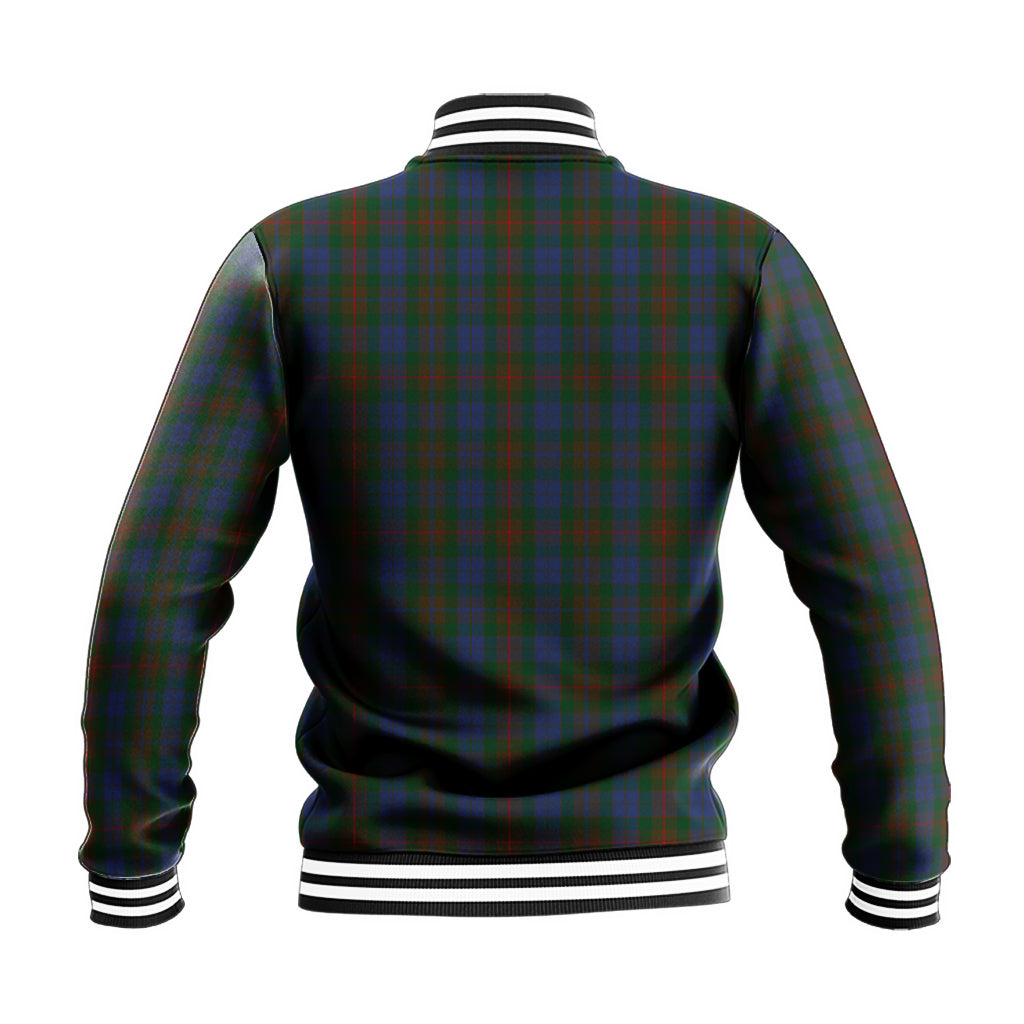 Buchanan Hunting Tartan Baseball Jacket with Family Crest - Tartan Vibes Clothing