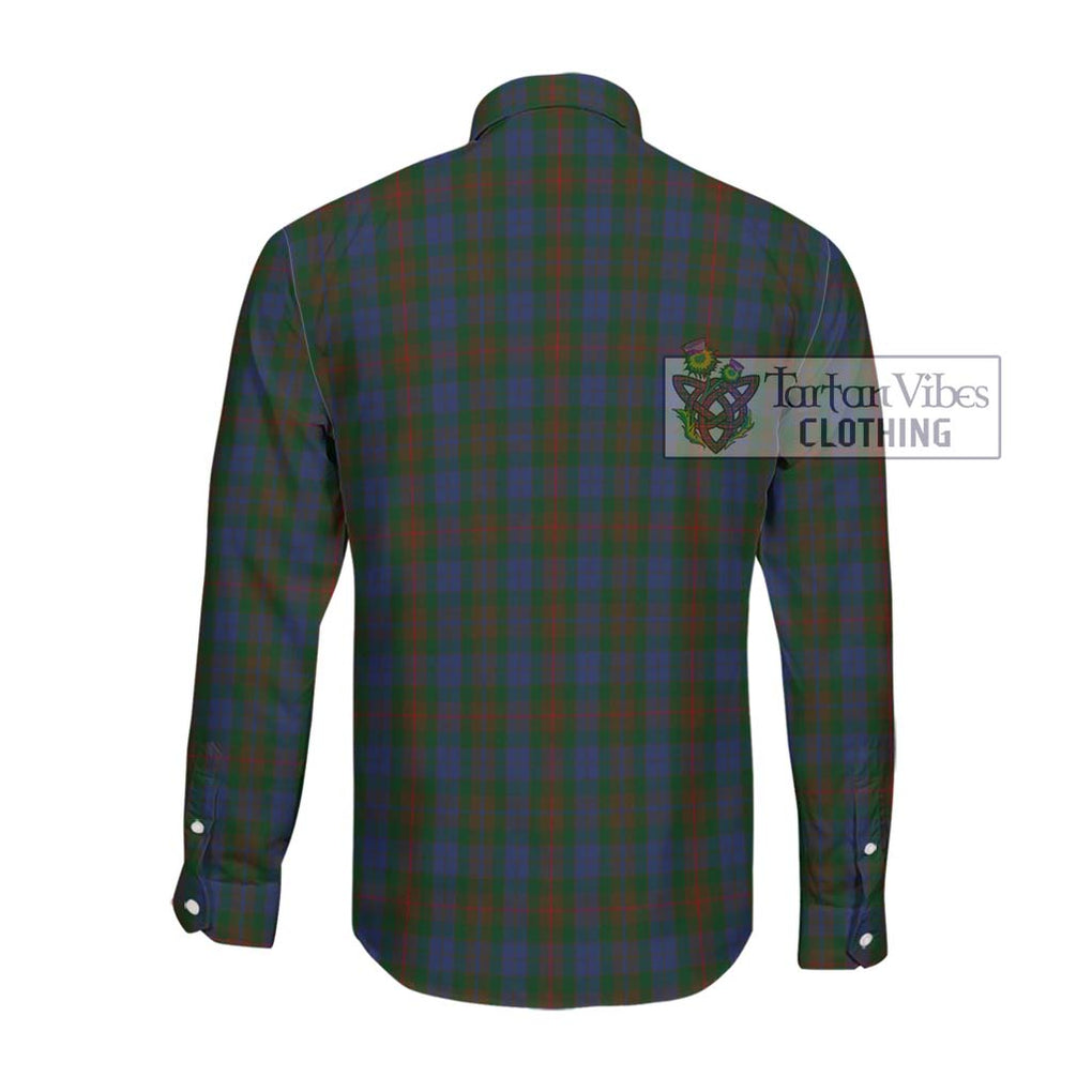 Buchanan Hunting Tartan Long Sleeve Button Shirt with Family Crest DNA In Me Style - Tartanvibesclothing Shop