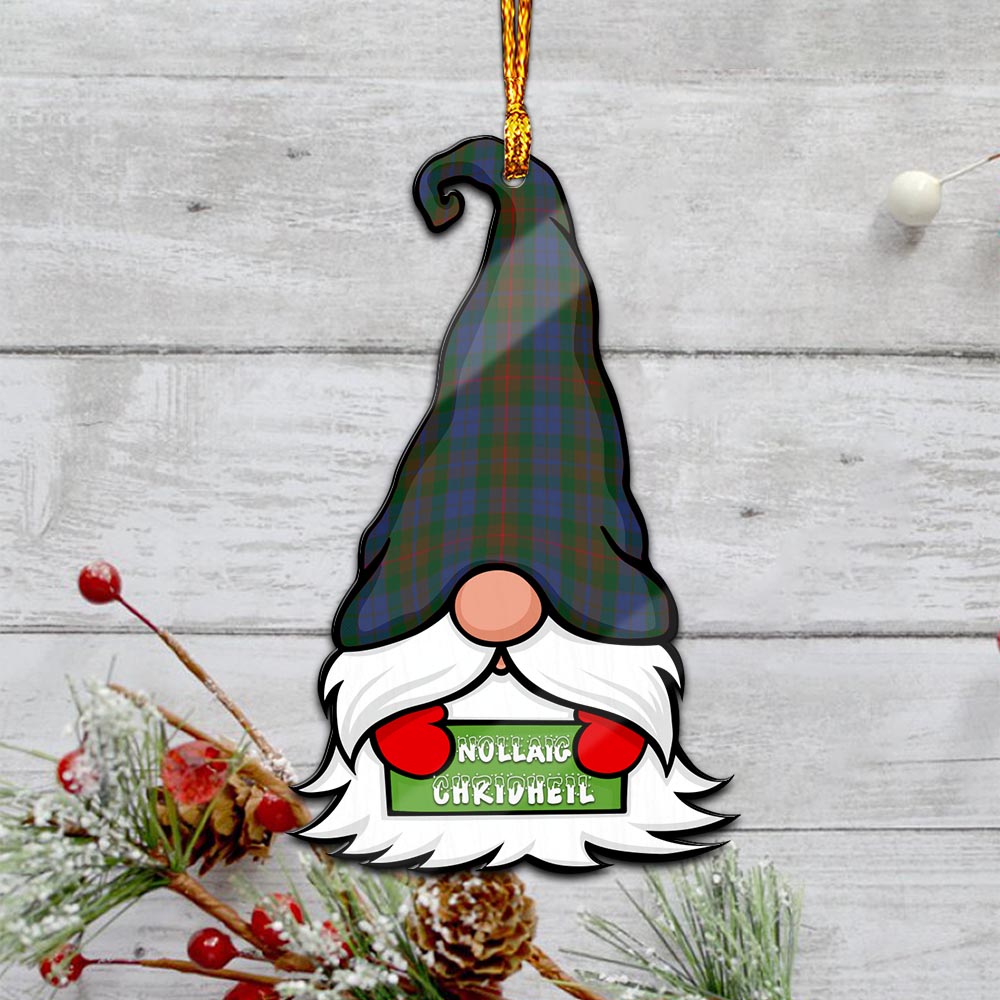 Buchanan Hunting Gnome Christmas Ornament with His Tartan Christmas Hat - Tartan Vibes Clothing