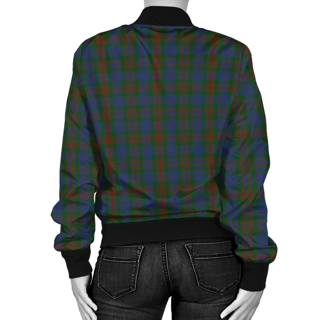 Buchanan Hunting Tartan Bomber Jacket with Family Crest - Tartanvibesclothing