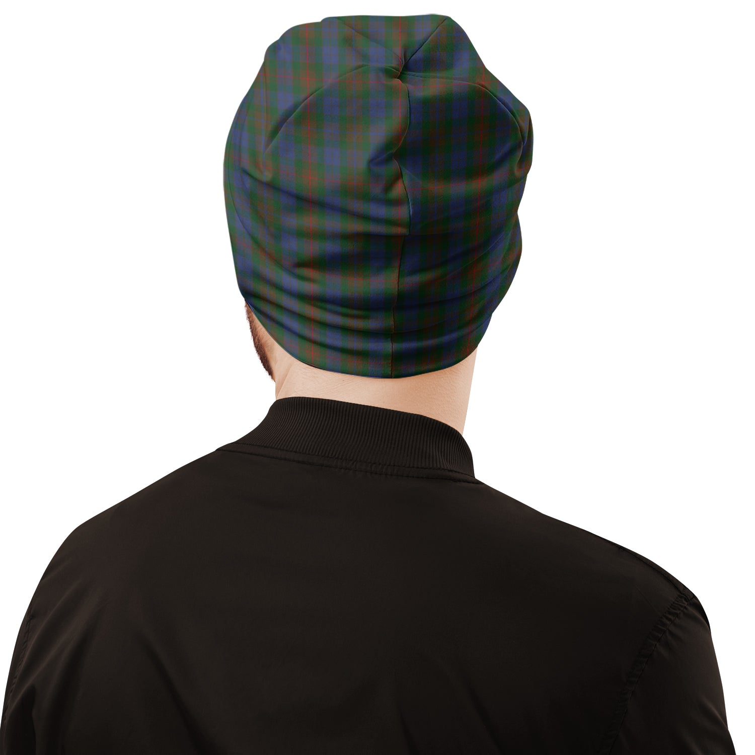 Buchanan Hunting Tartan Beanies Hat with Family Crest - Tartanvibesclothing