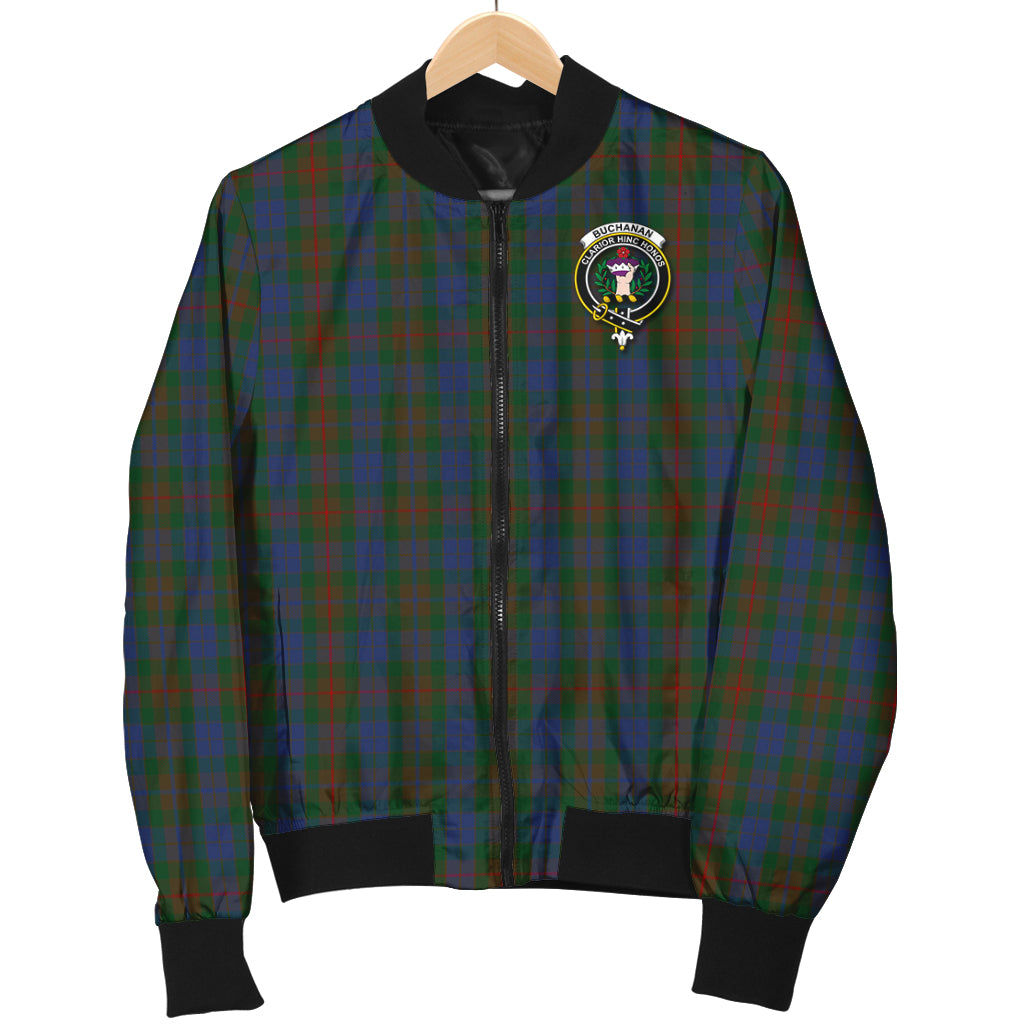 Buchanan Hunting Tartan Bomber Jacket with Family Crest - Tartanvibesclothing