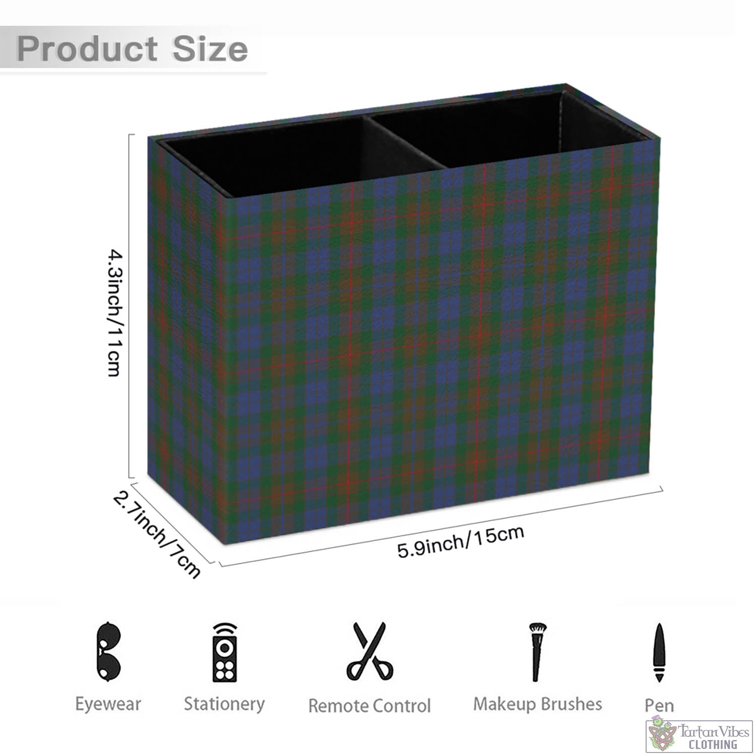 Tartan Vibes Clothing Buchanan Hunting Tartan Pen Holder