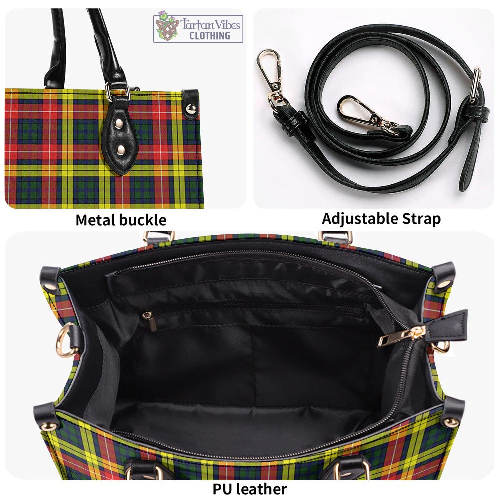 Tartan Vibes Clothing Buchanan Modern Tartan Luxury Leather Handbags